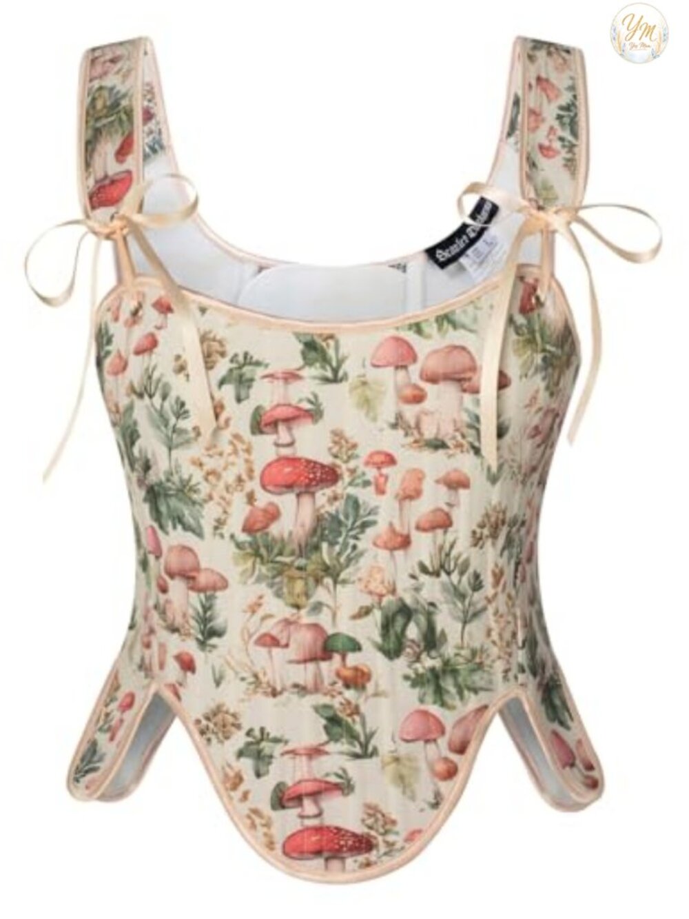 Renaissance Corset Top Lace Up Bustier Jacquard Women's
